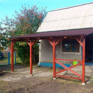 О деревянном автомобильном навесе 